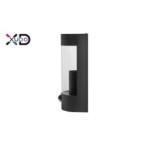 Sieninis šviestuvas (XD-QA101B) E27 LED IP44 PC JUODA PIR judesio daviklis