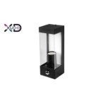Sieninis šviestuvas (XD-QA101S) E27 LED IP44 PC PIR judesio daviklis JUODA