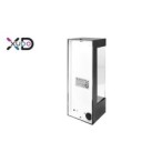 Sieninis šviestuvas (XD-QA101S) E27 LED IP44 PC PIR judesio daviklis JUODA