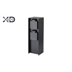 Pastatomas lauko šviestuvas IP44 2x 230V JUODA