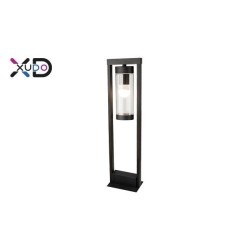 Pastatomas lauko šviestuvas E27 LED IP44 Skaidri Juoda