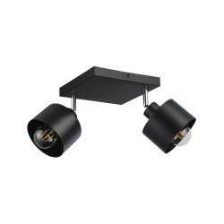 Lubinis šviestuvas E27 LED Elza Reguliuojamas x2 JUODA