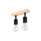 Lubinis šviestuvas E27 LED Eos Reguliuojamas x2 JUODA + Atsparus vandeniui