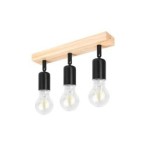 Lubinis šviestuvas E27 LED Eos Reguliuojamas x3 JUODA + Atsparus vandeniui