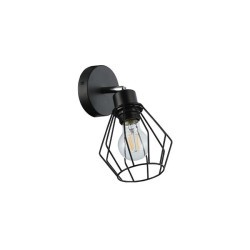 Sieninis šviestuvas E27 LED Otto Reguliuojamas x1 JUODA