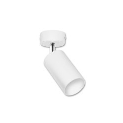 Sieninis - lubinis šviestuvas GU10 LED Bardo Reguliuojamas x1 BALTA