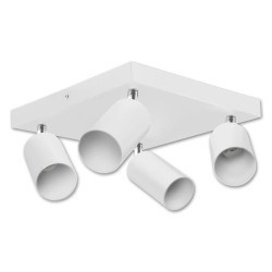 Lubinis šviestuvas GU10 LED Bardo Reguliuojamas x4 BALTA