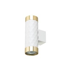 Sieninis - lubinis šviestuvas GU10 LED Glamour DUO Apvalus BALTA+Aukso