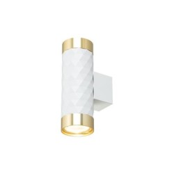 Sieninis - lubinis šviestuvas GU10 LED Glamour DUO Apvalus BALTA+Aukso