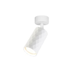 Sieninis - lubinis šviestuvas GU10 LED Glamour Reguliuojamas x1 BALTA