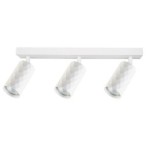 Sieninis - lubinis šviestuvas GU10 LED Glamour Reguliuojamas x3 BALTA