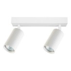 Sieninis - lubinis šviestuvas GU10 LED Lucerno Reguliuojamas x2 BALTA