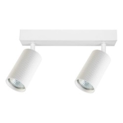 Sieninis - lubinis šviestuvas GU10 LED Lucerno Reguliuojamas x2 BALTA
