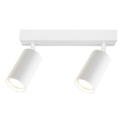 Sieninis - lubinis šviestuvas GU10 LED Lucerno Reguliuojamas x2 BALTA