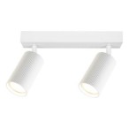 Sieninis - lubinis šviestuvas GU10 LED Lucerno Reguliuojamas x2 BALTA