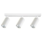 Sieninis - lubinis šviestuvas GU10 LED Lucerno Reguliuojamas x3 BALTA