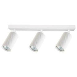 Sieninis - lubinis šviestuvas GU10 LED Lucerno Reguliuojamas x3 BALTA