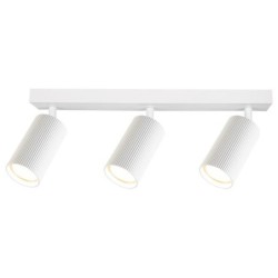 Sieninis - lubinis šviestuvas GU10 LED Lucerno Reguliuojamas x3 BALTA