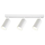 Sieninis - lubinis šviestuvas GU10 LED Lucerno Reguliuojamas x3 BALTA