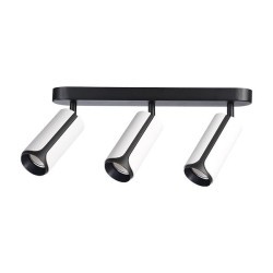 Sieninis - lubinis šviestuvas GU10 LED Sento Reguliuojamas x3 BALTA+JUODA