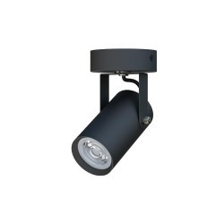 Sieninis - lubinis šviestuvas GU10 LED Simon Reguliuojamas x1 JUODA
