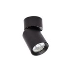 Sieninis - lubinis šviestuvas GU10 LED Timo Reguliuojamas x1 JUODA