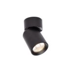 Sieninis - lubinis šviestuvas GU10 LED Timo Reguliuojamas x1 JUODA