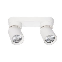 Sieninis - lubinis šviestuvas GU10 LED Timo Reguliuojamas x2 BALTA