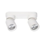 Sieninis - lubinis šviestuvas GU10 LED Timo Reguliuojamas x2 BALTA