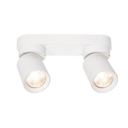Sieninis - lubinis šviestuvas GU10 LED Timo Reguliuojamas x2 BALTA