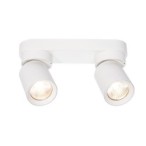 Sieninis - lubinis šviestuvas GU10 LED Timo Reguliuojamas x2 BALTA