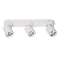 Sieninis - lubinis šviestuvas GU10 LED Timo Reguliuojamas x3 BALTA