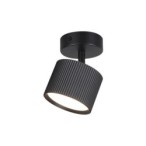 Sieninis - lubinis šviestuvas GX53 LED Orbin Reguliuojamas x1 JUODA