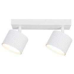 Sieninis - lubinis šviestuvas GX53 LED Orbin Reguliuojamas x2 BALTA