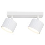 Sieninis - lubinis šviestuvas GX53 LED Orbin Reguliuojamas x2 BALTA