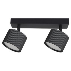 Sieninis - lubinis šviestuvas GX53 LED Orbin Reguliuojamas x2 JUODA