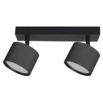 Sieninis - lubinis šviestuvas GX53 LED Orbin Reguliuojamas x2 JUODA