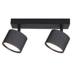 Sieninis - lubinis šviestuvas GX53 LED Orbin Reguliuojamas x2 JUODA