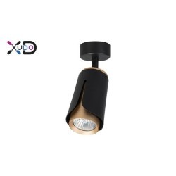Sieninis - lubinis šviestuvas (XD-IK261B) GU10 LED x1 JUODA+Aukso