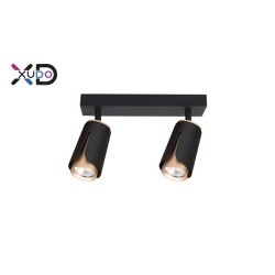 Sieninis - lubinis šviestuvas (XD-IK262B) GU10 LED x2 JUODA+Aukso