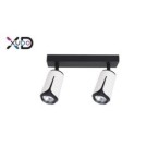 Sieninis - lubinis šviestuvas (XD-IK262W) GU10 LED x2 BALTA+JUODA