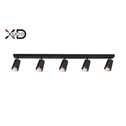 Lubinis šviestuvas (XD-IK265B) GU10 LED x5 JUODA+Aukso