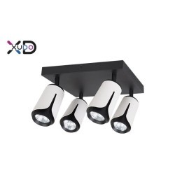 Lubinis šviestuvas (XD-IK274W) GU10 LED x4 BALTA+JUODA Kvadratinis