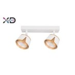 Sieninis - lubinis šviestuvas (XD-IK282W) GX53 LED x2 BALTA+Aukso