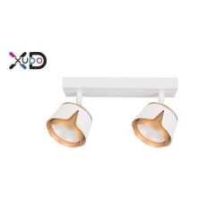 Sieninis - lubinis šviestuvas (XD-IK282W) GX53 LED x2 BALTA+Aukso