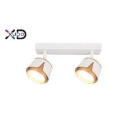 Sieninis - lubinis šviestuvas (XD-IK282W) GX53 LED x2 BALTA+Aukso