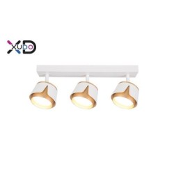 Sieninis - lubinis šviestuvas (XD-IK283W) GX53 LED x3 BALTA+Aukso
