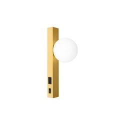 Sieninis šviestuvas skirtas skaitymui Bali-10 G9 USB A+C su jungikliu