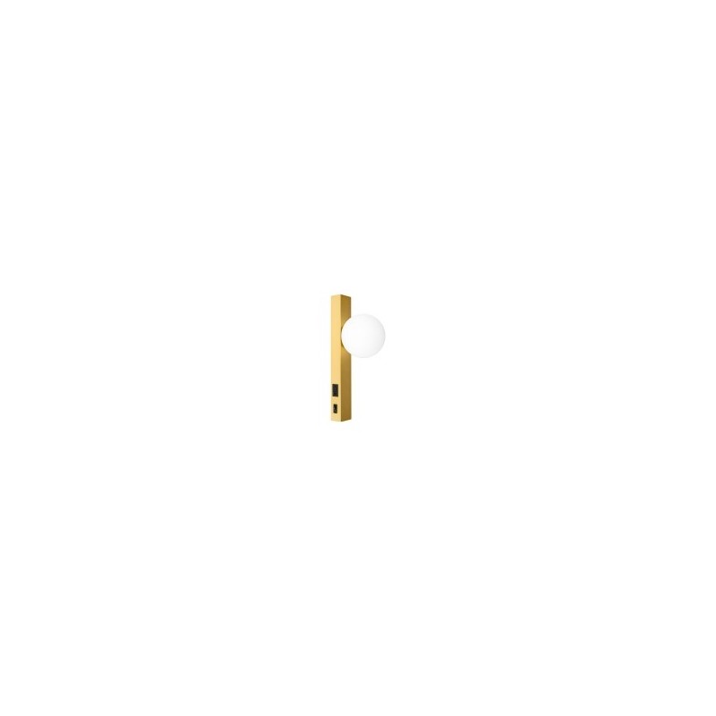 Sieninis šviestuvas skirtas skaitymui Bali-10 G9 USB A+C su jungikliu