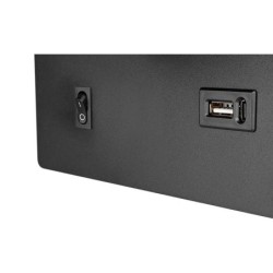 Sieninis šviestuvas skirtas skaitymui G9 Piero USB JUODA+Aukso